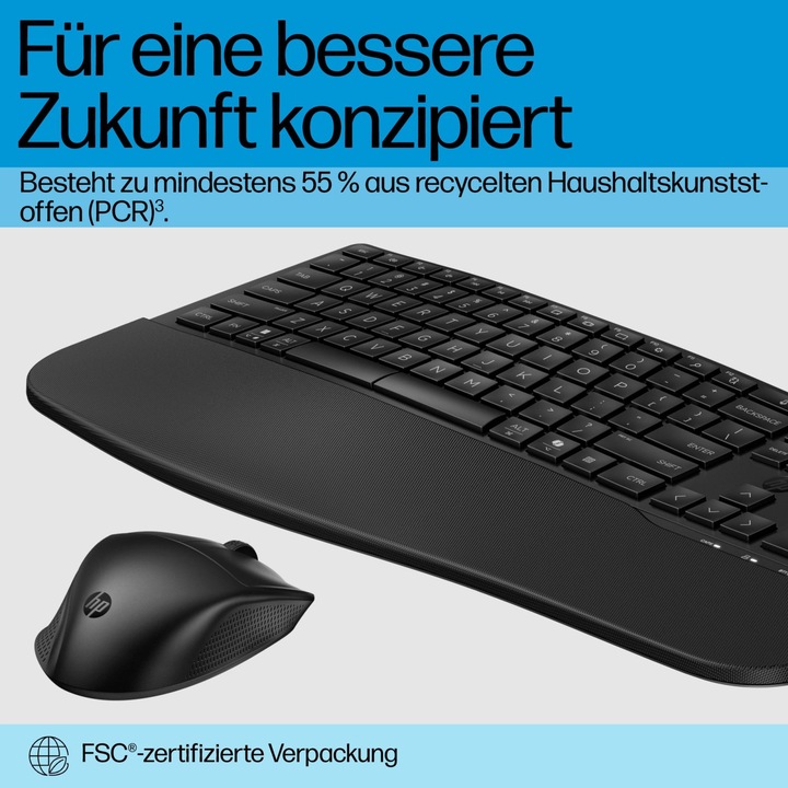 Produktbild HP ACC: 685 Comfort Dual-Mode Keyboard and Mouse Combo (Eng. Int., Kabellos)