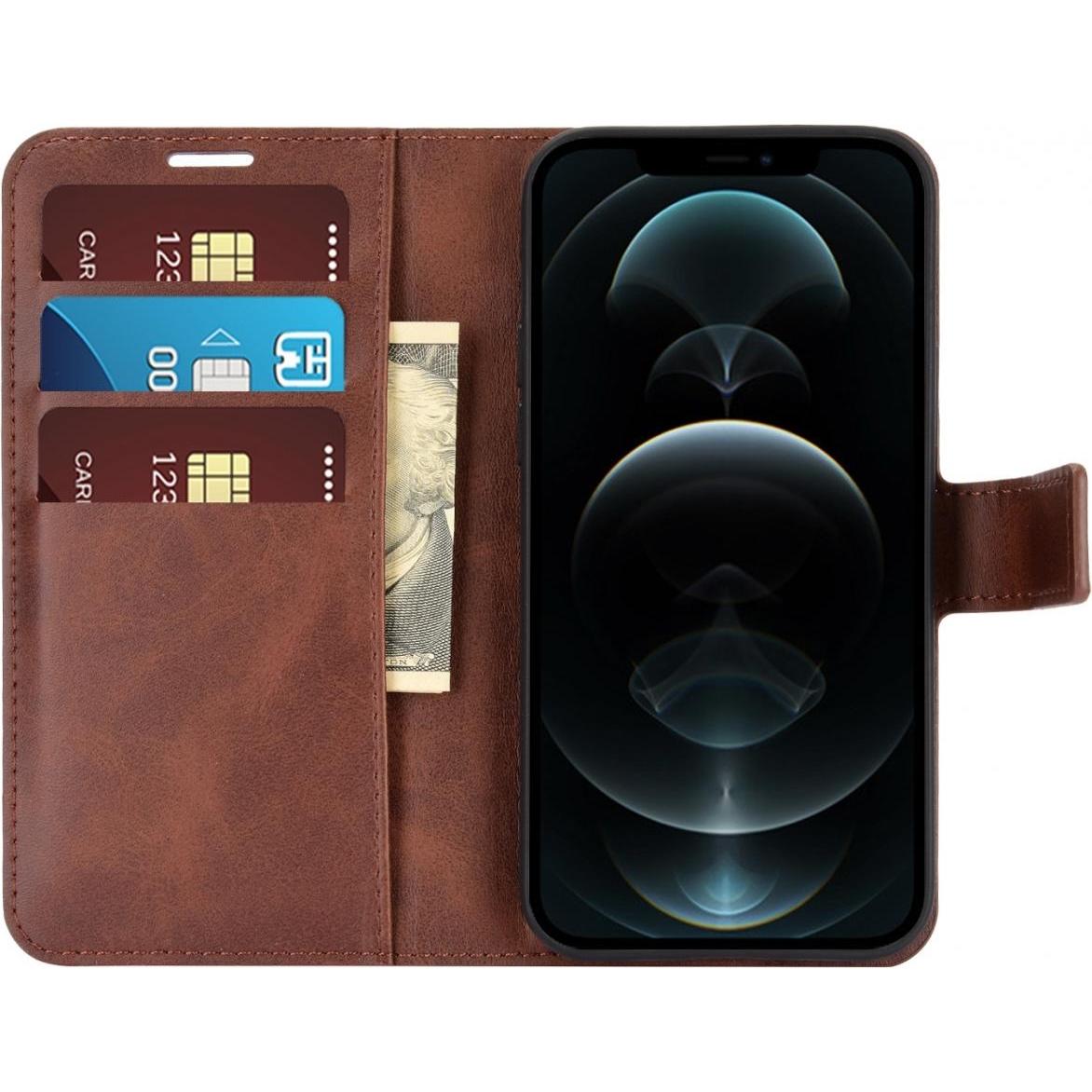 Thumbnail - Screenguard CardLounge Apple iPhone 12 Pro Leder Hülle (Apple iPhone 12 Pro), Smartphone Hülle, Braun