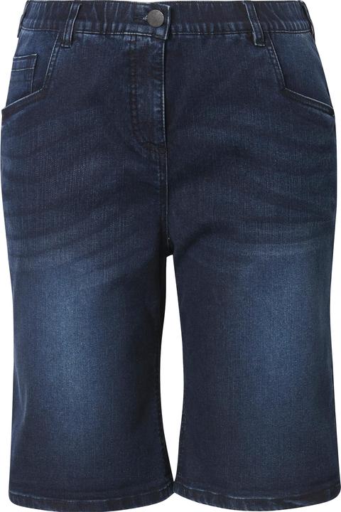 Immagine prodotto Ulla Popken Bermuda di jeans in stile boyfriend con taglio della gamba ampio e cintura elastica (62)