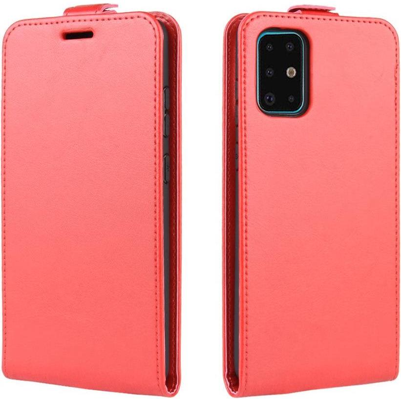 Cover-Discount Galaxy S20+ Plus - Klassisches Leder Flip Case vertikal rot (Samsung Galaxy S20+), Smartphone Hülle, Rot