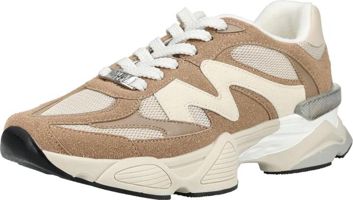 Marron/blanc, taupe multi