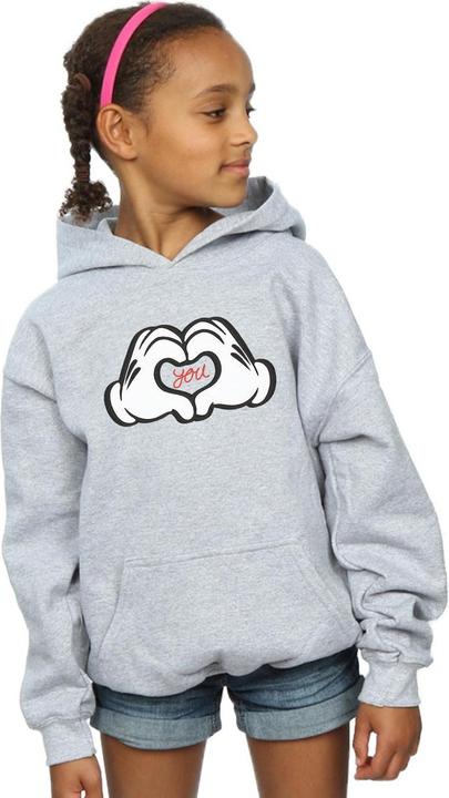 Immagine prodotto Disney Mickey Mouse Loves You Felpa con Cappuccio Ragazze (152, 158)