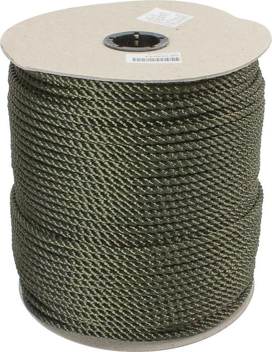 Dönges Vezeltouw polyester, Ø 4 mm, bronsgroen, gevlochten, geïmpregneerd