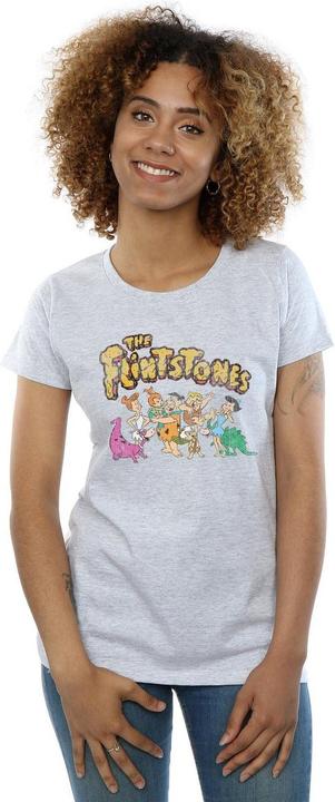 Image du produit The Flintstones - T-shirt GROUP DISTRESSED - Femme (XXL)