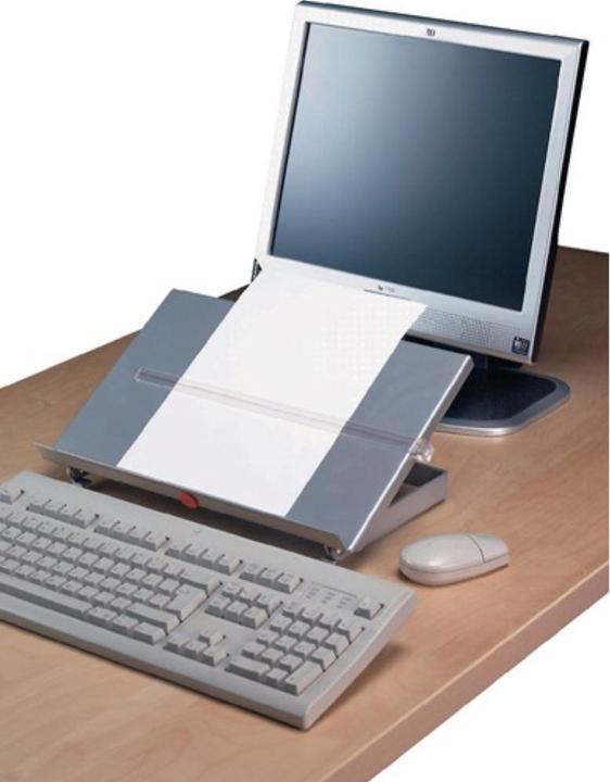 Actual product image Twinco Concept holder W350xD247xH60mm metal silver adjustable viewing distance