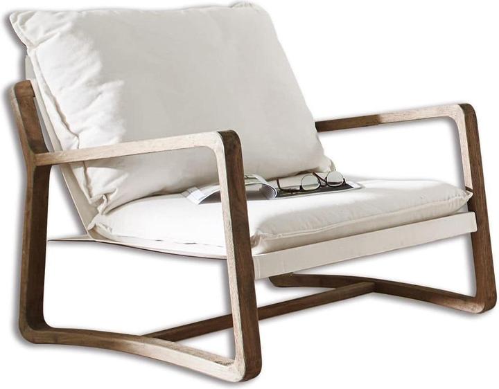 Produktbild Loberon Sessel Jowna creme/braun