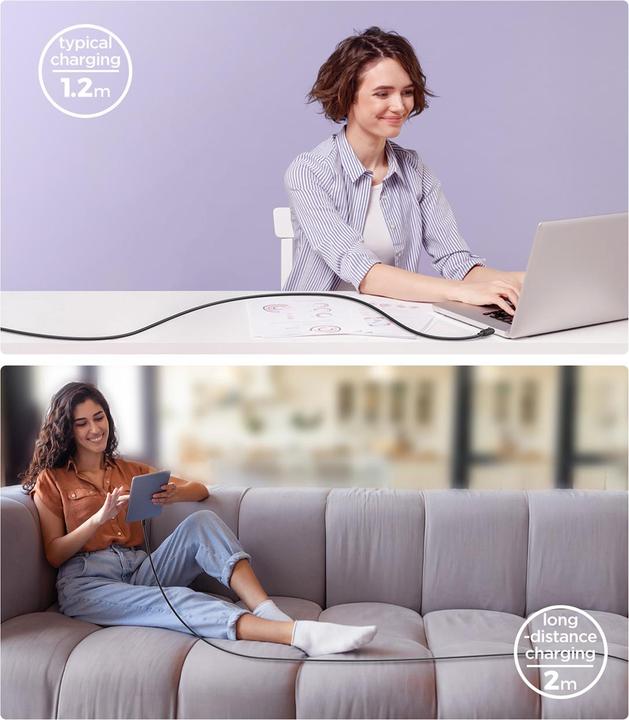 Actual product image Joyroom Color Series USB-C - Lightning Cable 20W, 1.2m - Black (1.20 m, USB 3.2 Gen 2, 20 W)