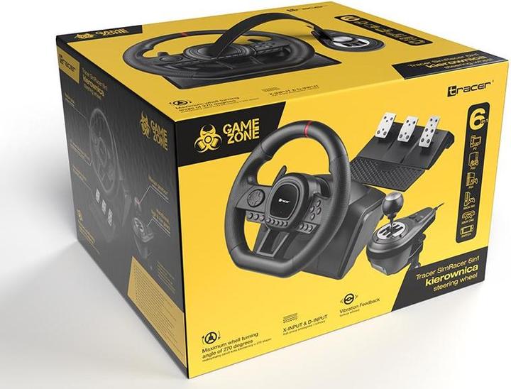 Actual product image Tracer SimRacer Manual Gearbox 6in1 (PS4, PC, PS3, Xbox One X, Xbox One S)