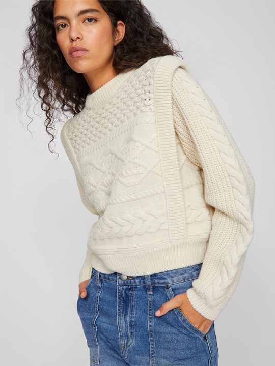 Produktbild Vila Zopfstrick Strickpullover (M)