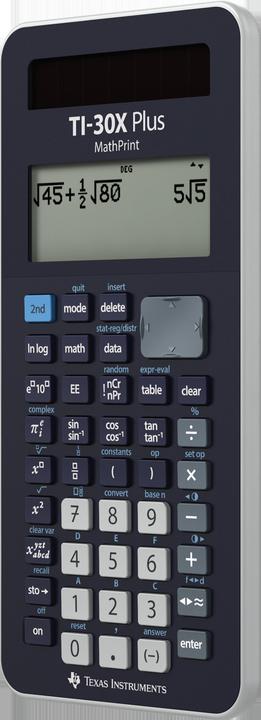 Productafbeelding TI 30X Plus MathPrint (Zonnecellen, Batterijen)