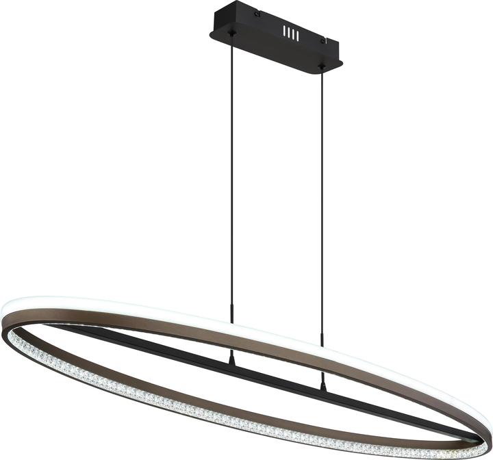 Produktbild Globo Hängeleuchte Metall Schwarz Matt, 1xled