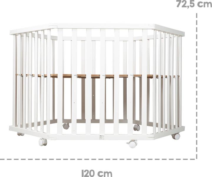 Produktbild Roba Laufgitter 6-eckig Little Stars (118.50 cm, 103.50 cm, MDF)