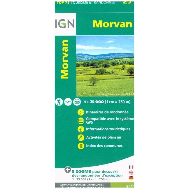 Morvan, Landkarte