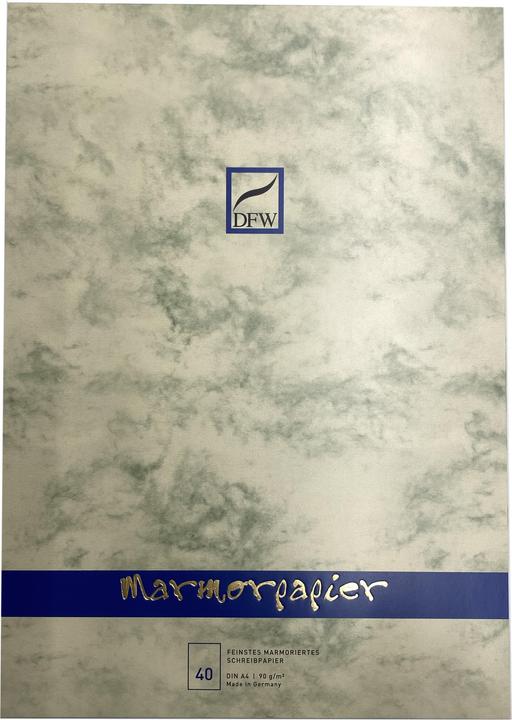 Actual product image Venceremos Letter pad A4 marbled paper chamois (A4, Checked, Hardcover)