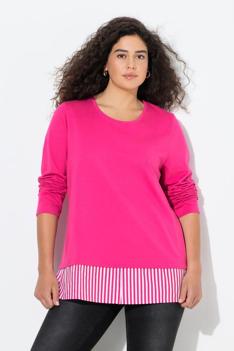 Produktbild Ulla Popken Sweater, Blusensaum, Rundhals, Langarm (62)
