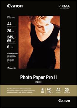 Produktbild Canon PR-201, Photo Paper Pro, A4, 245g/m2, 20 Blatt (245 g/m², A4, 20 Stk.)