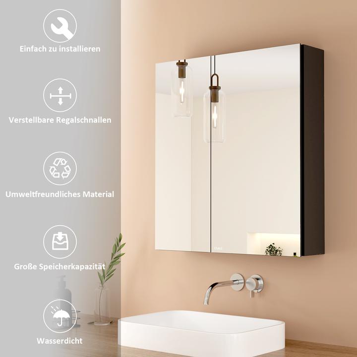 Actual product image Emke Mirror cabinets (60 x 14.50 x 65 cm)