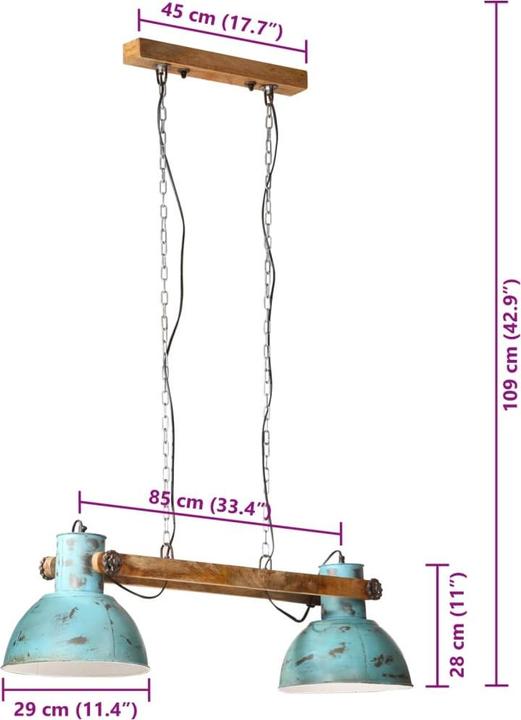 Produktbild vidaXL Hängelampe (E27)