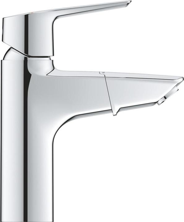 Produktbild Grohe Start QuickFix Lavaboarmatur, herausziehbare Auslauf, Push-Open Ablauf, M-Size, Chrom