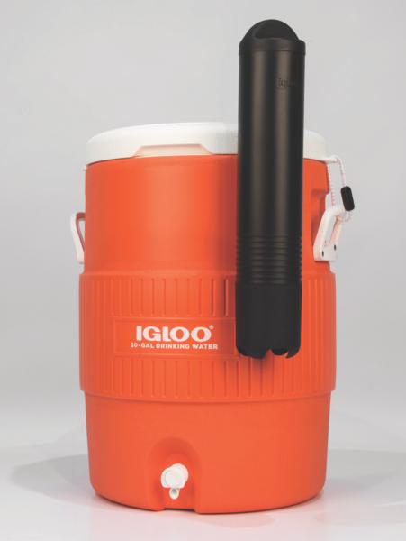 Productafbeelding Igloo 10 Gallon Seat Top - Drankdispenser / drankkoeler inclusief bekerhouder - 37 Liter - Oranje