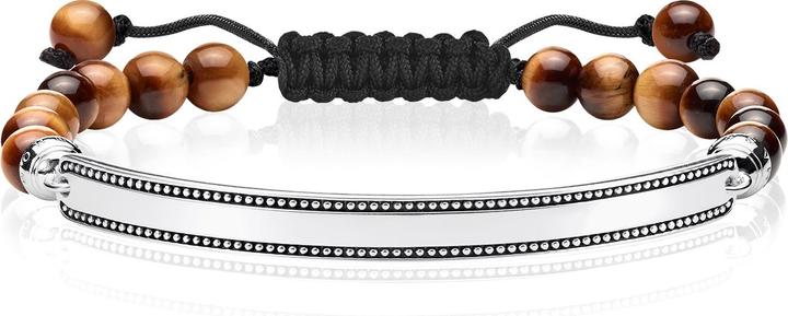 Thomas Sabo Bracelet Marron (24 cm, Argent)