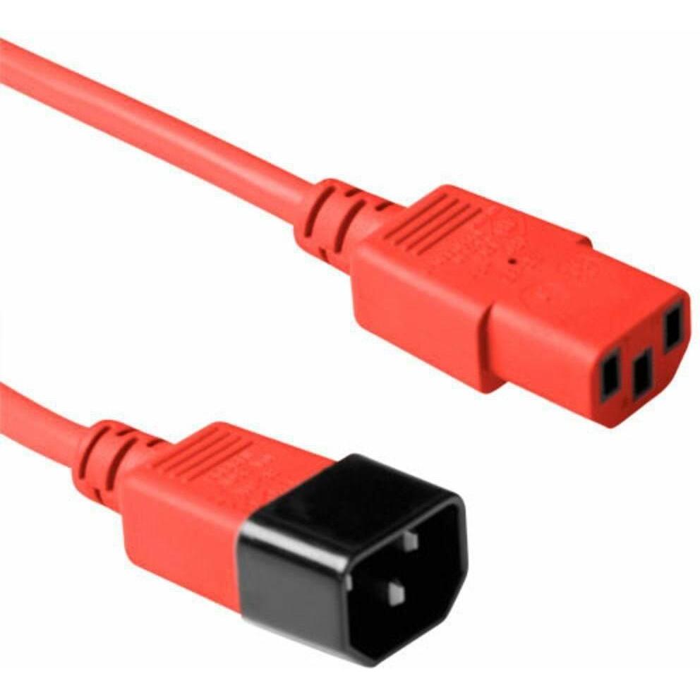 MicroConnect Red power cable C14F to C13M (1.80 m), Stromkabel