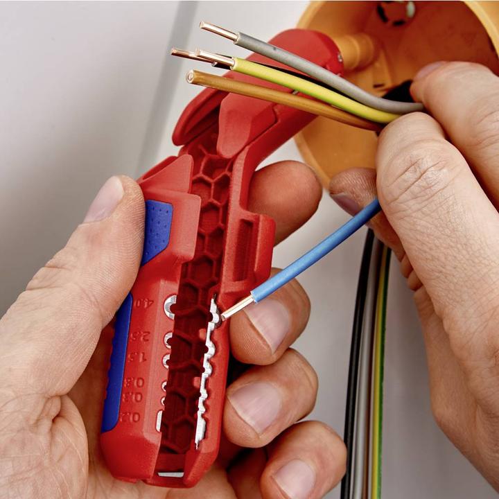 Productafbeelding Knipex ErgoStrip®Universeel afbijtgereedschap 16 95 01 SB (135 mm)