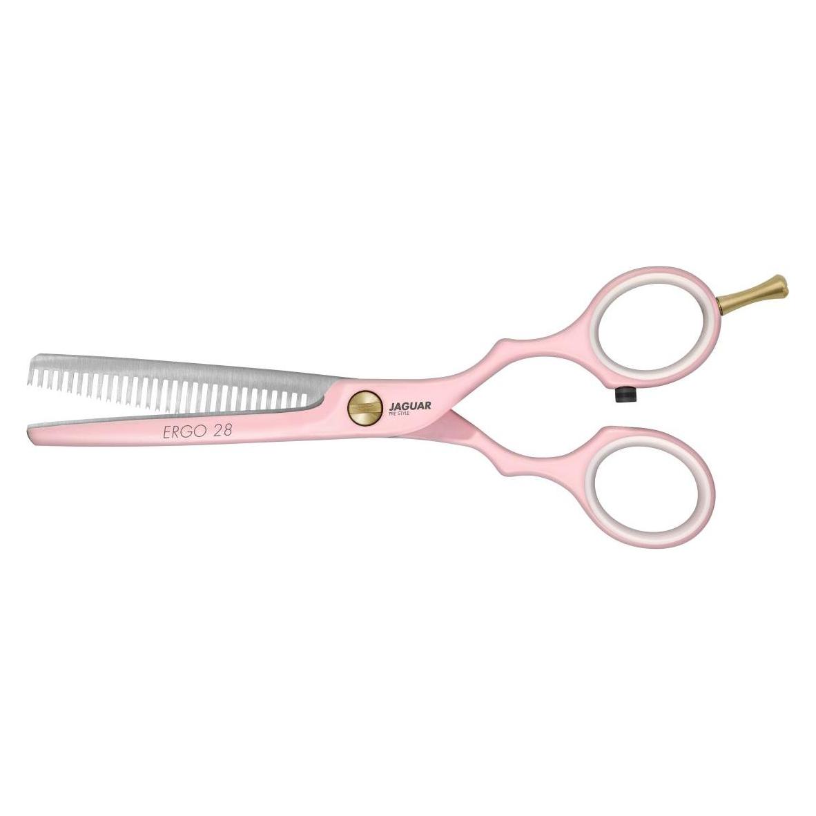 Jaguar, Haarschaar, Pre Style Ergo 28 Uitdunschaar 5, 5-inch Roze (13.97 cm)