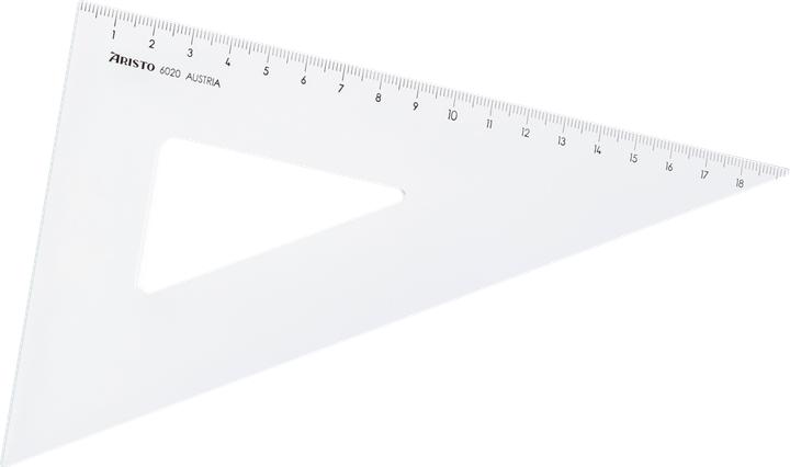 Produktbild Aristo Dreieck 60 Grad Acryl 226mm transparent (22.60 cm)