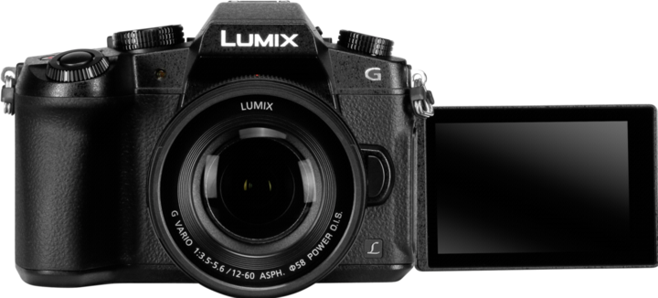 Actual product image Panasonic Lumix DMC-G80 + Lumix G Vario 12-60 mm/F3.5-5.6 asph. / Power OIS (12 - 60 mm, 16 Mpx, Micro Four Thirds)