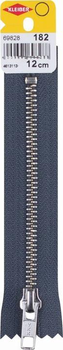 Produktbild Kleiber Reiáverschluss, Metall, L„nge: 120 mm, schiefergrau (12 cm)