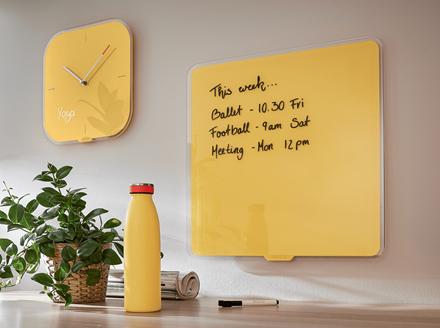 Productafbeelding Leitz Gezellig glazen whiteboard 45 x 45 cm, geel (45 x 45 cm)