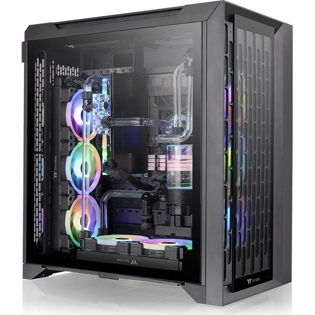 Thermaltake Tt CTE C700 Air E-ATX bk CA-1X7-00F1WN-00 (ATX, mATX, Mini-ITX, E-ATX), PC Gehäuse, Schwarz