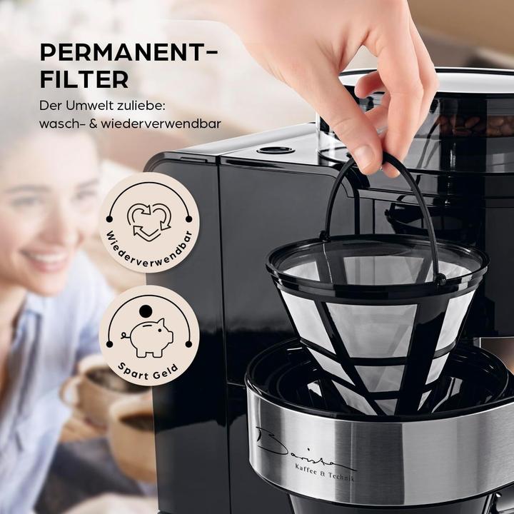 Produktbild Barista Kaffee & Technik Kaffeevollautomat mit integrierter Mühle, Timerfunktion und Touchdisplay