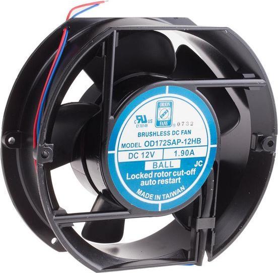 RS PRO Lüfter 172x150x51mm 12VDC 23W 391m³/h (2x)