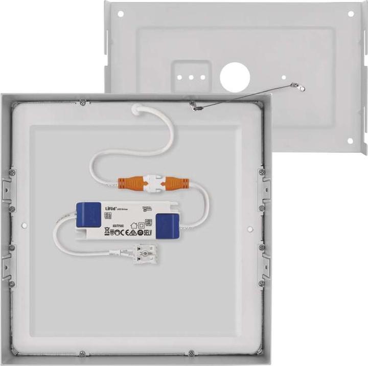 Actual product image Emos Surface-mounted LED light NEXXO, square, white, 21W,Neutral white (1900 lm)
