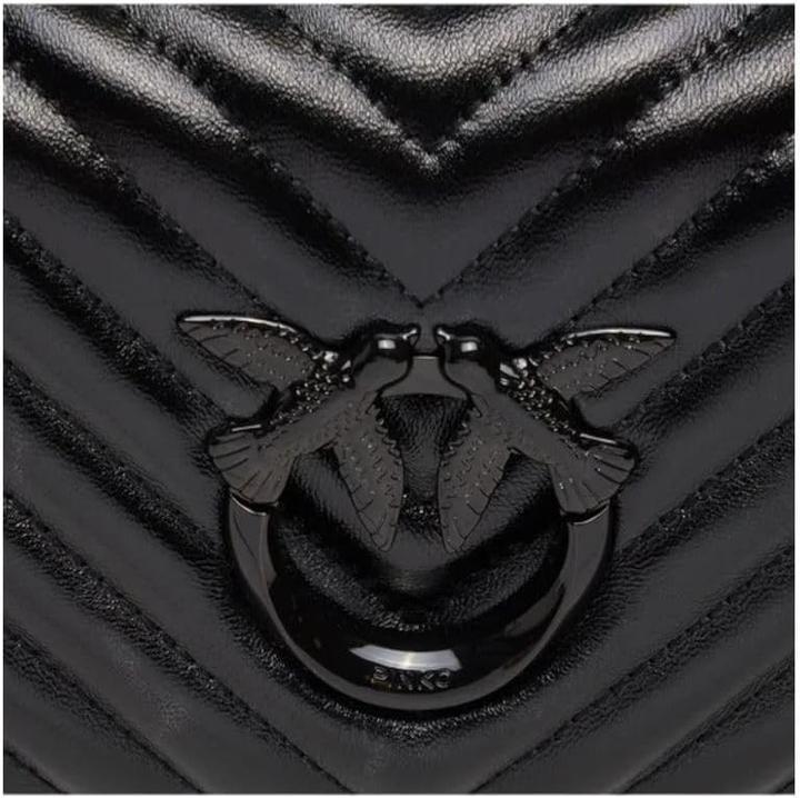 Actual product image Pinko Love Click Mini Metal Sheep Nappa Chevron Tas