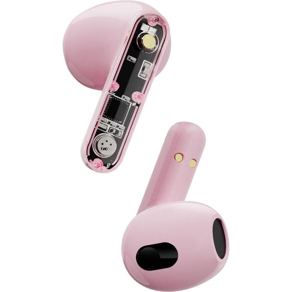 Thumbnail - Streetz T150 (keine Geräuschunterdrückung, 10 h, Kabellos), Kopfhörer, Pink, Rosa, Transparent