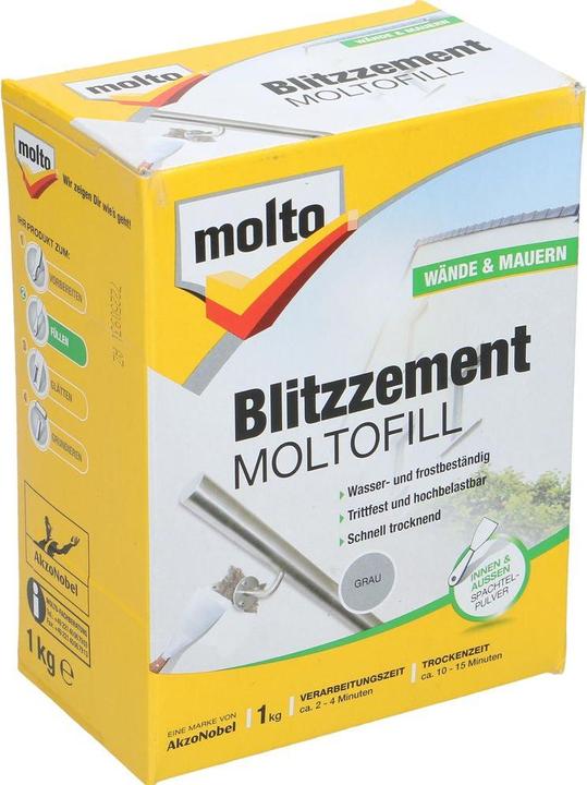 Actual product image Molto Flash cement Moltofill