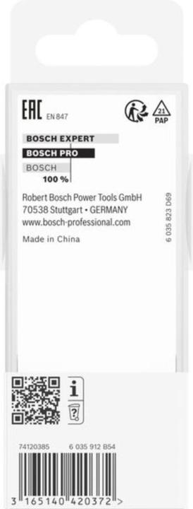 Produktbild Bosch Professional Zubehör Hohlkehlenfräser, 12 mm, R1 12 mm, D 36,7 mm, L 16 mm, G 70 mm