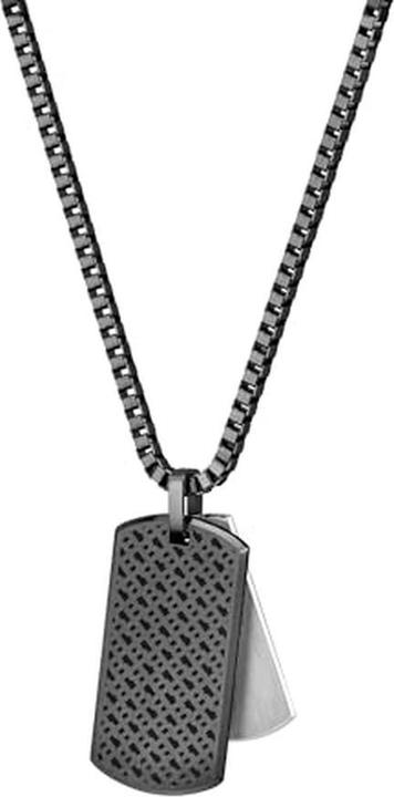 Produktbild Hugo Boss Men Ìs Necklace Dog Tag Devon 1580577 (Edelstahl mit ionischer schwarzer Plattierung)