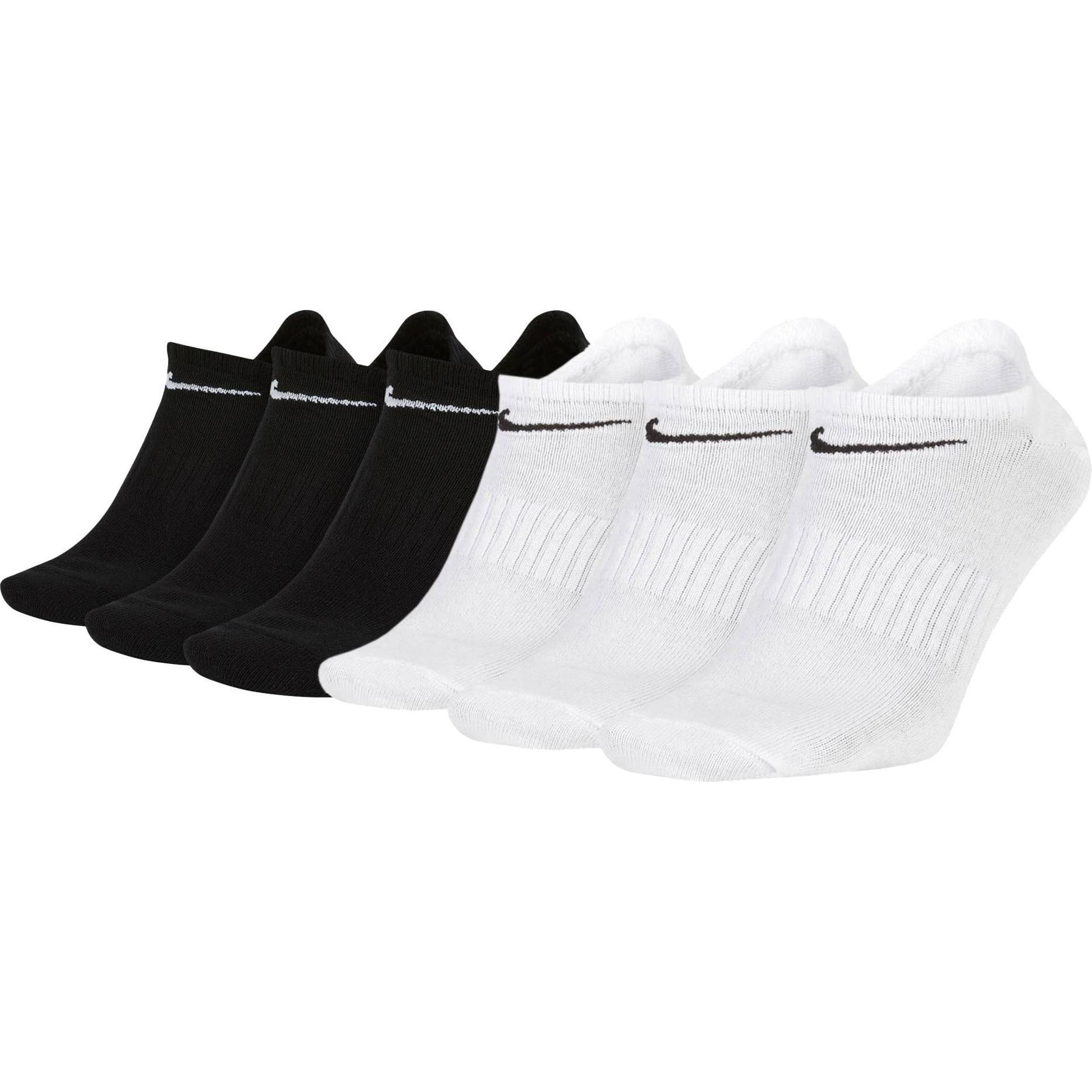 Nike, Herren, Socken, Everyday Lightweight No Show, Weiss, (6er Pack, 38 - 42)