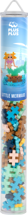 Actual product image Plus-Plus 100 creative mermaid building blocks