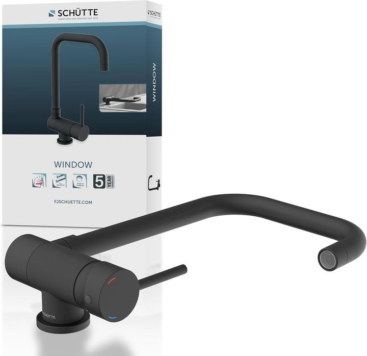 Image du produit Schütte Schül Fensterdesign Küchenarmatur - Mischhahn - hoch, rotierende und plissierte Ausgabe - Seitengrif