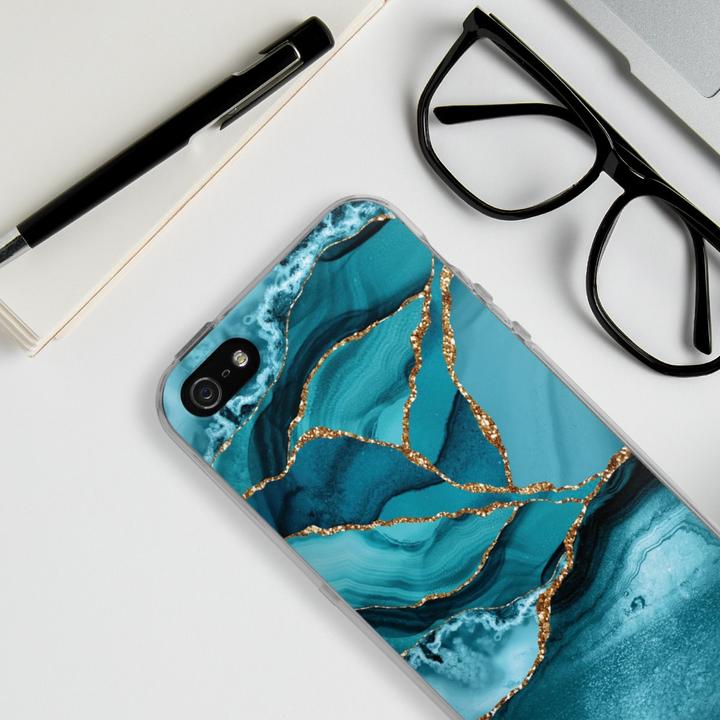 Produktbild DeinDesign Silikon Hülle für Apple iPhone 5 Handyhülle Case Smartphone Schutzhülle Glitzer Look Edelstein (Apple iPhone 5)