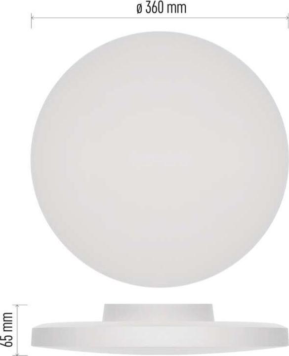Image du produit Emos LED-Anbauleuchte DIONI rund, weiss, 18W, mit Farbtemperatur-Änderung (2160 lm)