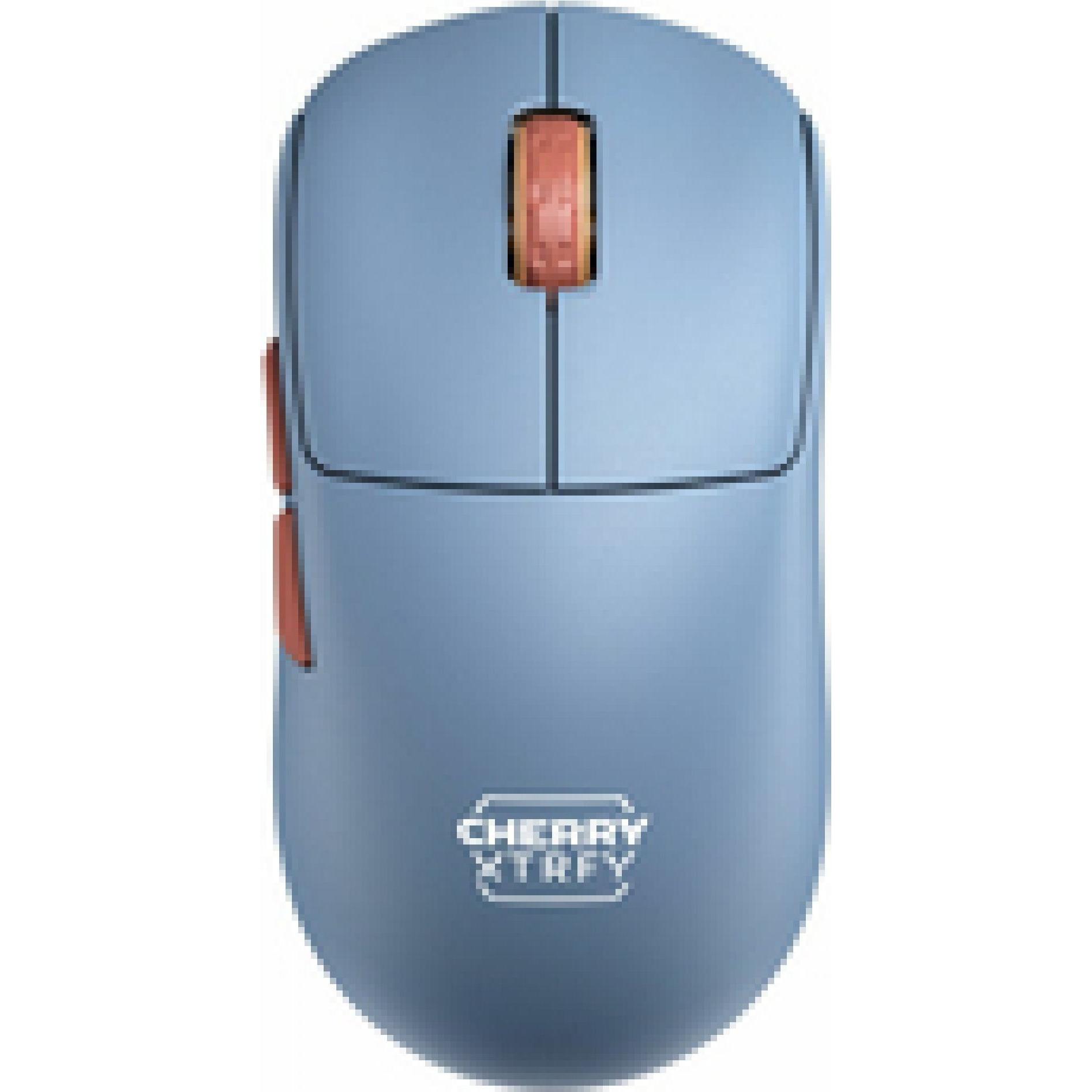 CHERRY xtrfy M68 Wireless, Blue (Kabellos), Maus, Blau