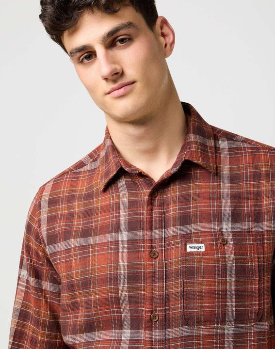 Actual product image Wrangler Langarmhemd 1 Pkt Flannel Shirt (M)