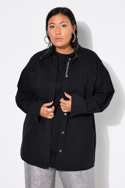 Produktbild Studio Untold Jeanshemd, oversized, Knopfleisten-Stickerei (46, 48)
