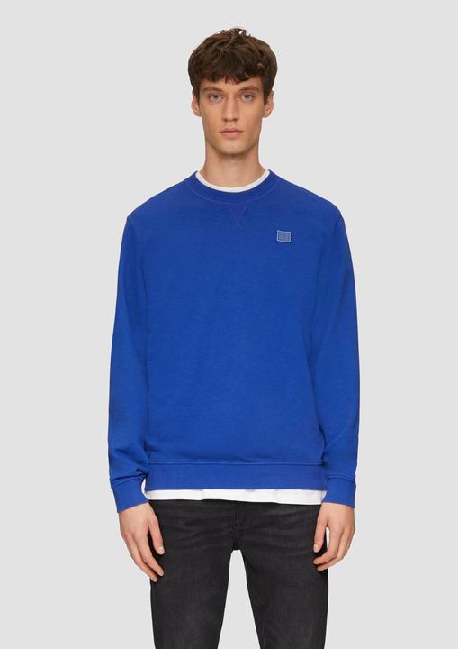 Image du produit s.Oliver Sweatshirt mit Garment Dye und Logo-Detail (S)